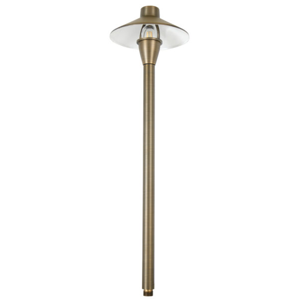 Large Brass China Hat Lamp