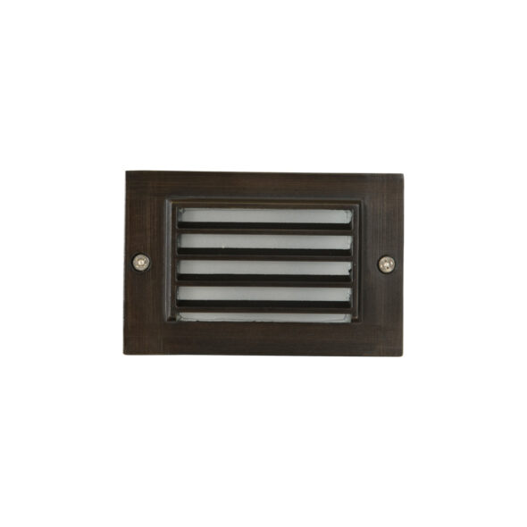 Brass LV Grilled Step Light