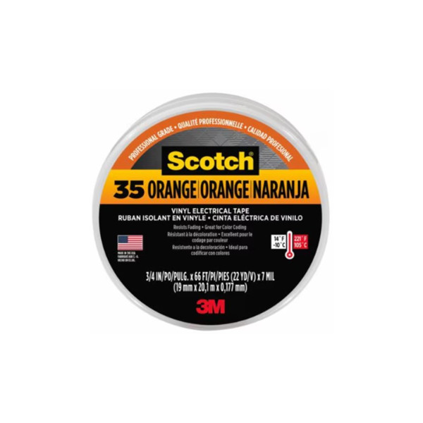 3/4'' X66FT 35 ELEC TAPE ORANG