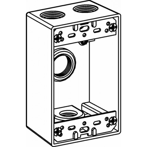 1-G W/P BOX 4-1/2" HUBS 2"