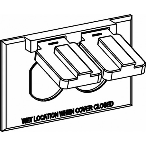 1-G W/P DEVICE COVER 1 DUPLEX
