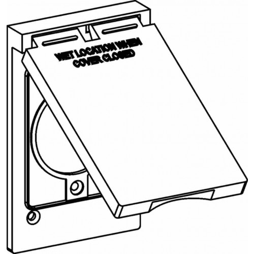 1-G W/P COVER POWER OUTLET 30A