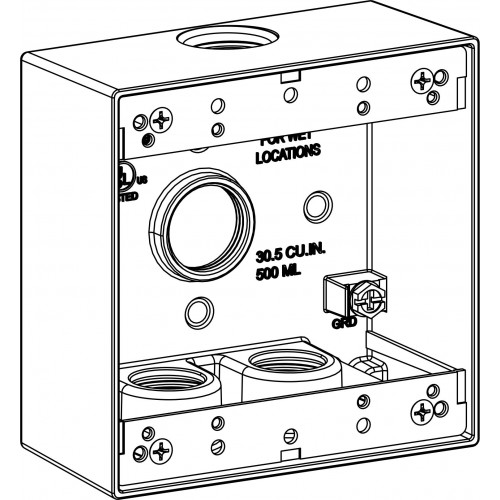 2-G W/P BOX 4 3/4'''' HUBS 2''