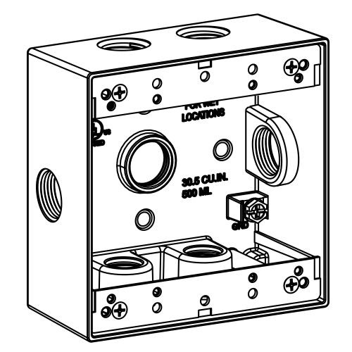 2-G W/P BOX 7 3/4'''' HUBS 2''