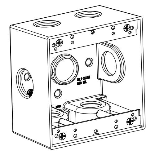 2-G W/P BOX 7 1'''' HUBS 2-5/8
