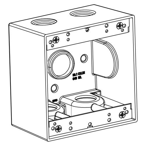 2-G W/P BOX 5 1/2'''' HUBS 2-5