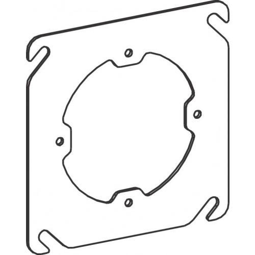 4S FLAT STEEL PLASTER RING