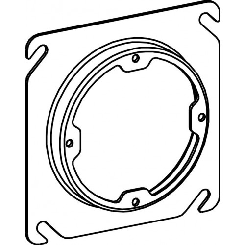 4S 1/2'''' RAISED STEEL PLASTE