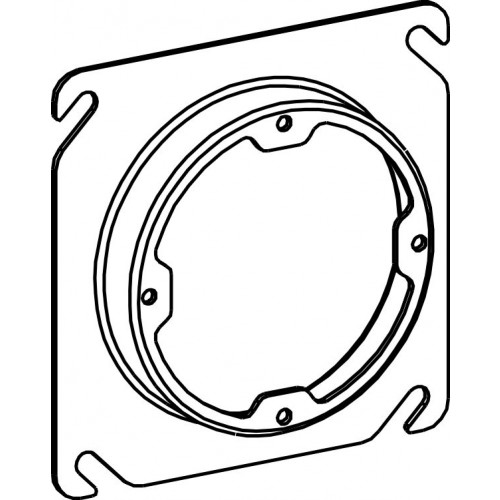 4S 5/8'''' RAISED STEEL PLASTE