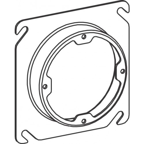 4S 3/4'''' RAISED STEEL PLASTE
