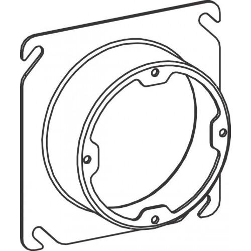 4S 1-1/4'''' RAISED STEEL PLAS