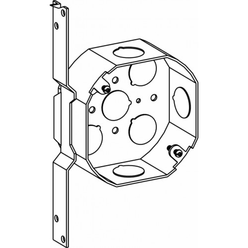 4'''' OCT. STEEL BOX + BRACKET