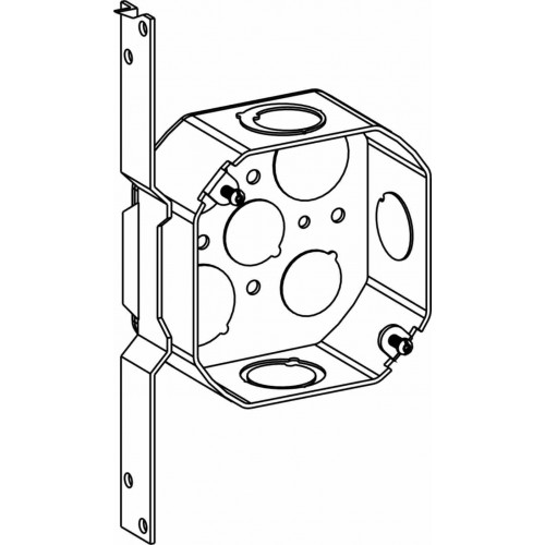 4'''' OCT. STEEL BOX + BRACKET