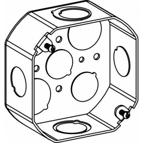 4'' OCT. STEEL BOX 1-1/2'''' D