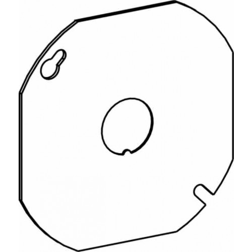 4'''' OCT. BOX STEEL COVER FLA