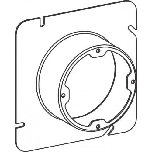 5S 1-1/2" RAISED STEEL PLASTER