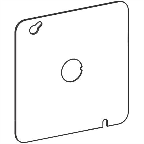 5S STEEL FLAT COVER WITH 1/2"