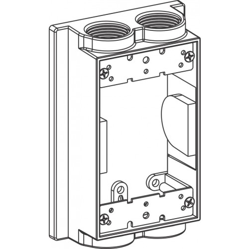1-G W/P FLANGED EXT. BOX 4 1/2