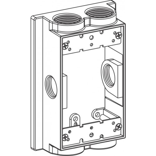 1-G W/P FLANGED EXT. BOX 6 1/2