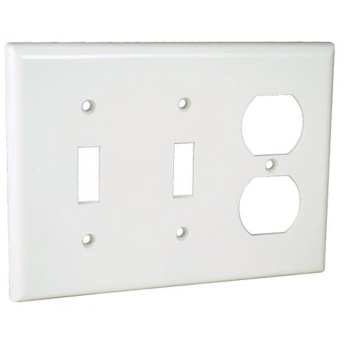 3-G WALL PLATE - 2SW/DUPLEX IV