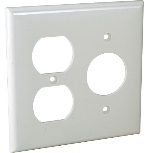 2-G WALL PLATE - DUPLEX/ROUND
