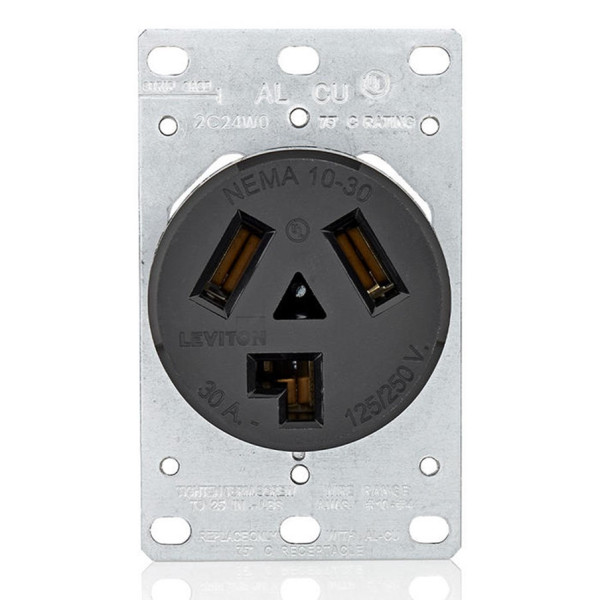 30 Amp 125-Volt/250-Volt shall