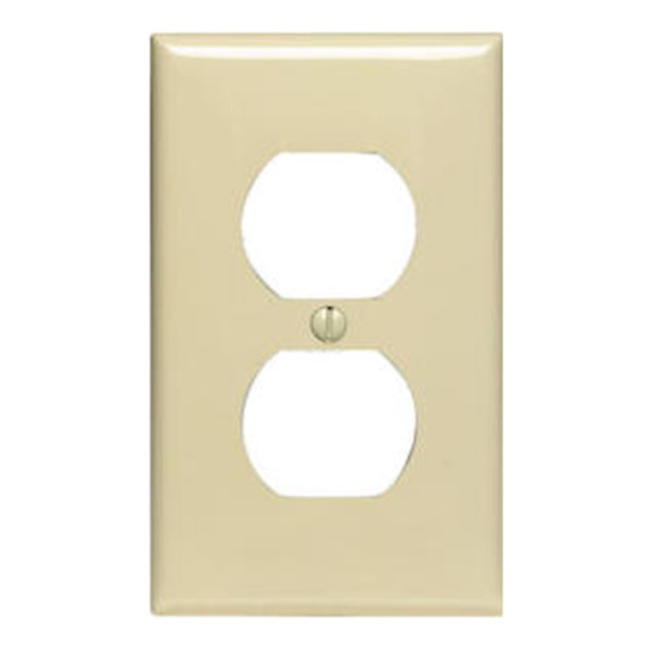 1G PLUG PLATE LT. ALMOND